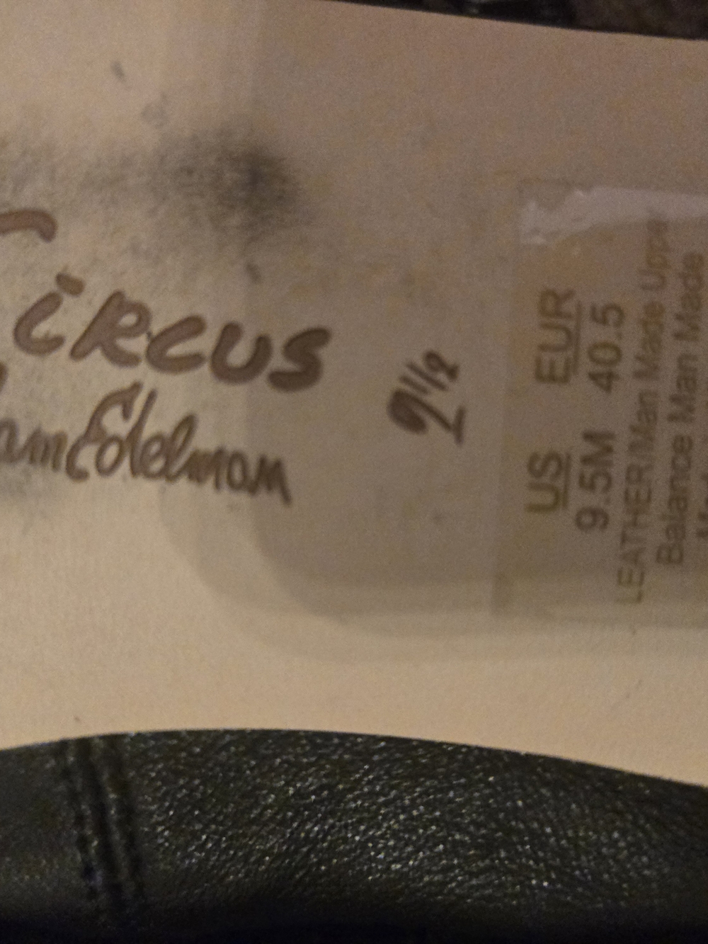 Circus by Sam Edelman Black Leather Ballet Flats with Crisscross Strap - Picture 4 of 5